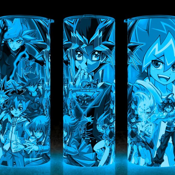 Glow in the Dark Yu-Gi-Oh! Yugi Muto Anime Cup Mug Tumbler - Picture 1 of 4